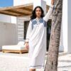 BLANC 2 MC LORENE Robe longue
