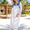 BLANC 4 MC LORENE Robe longue