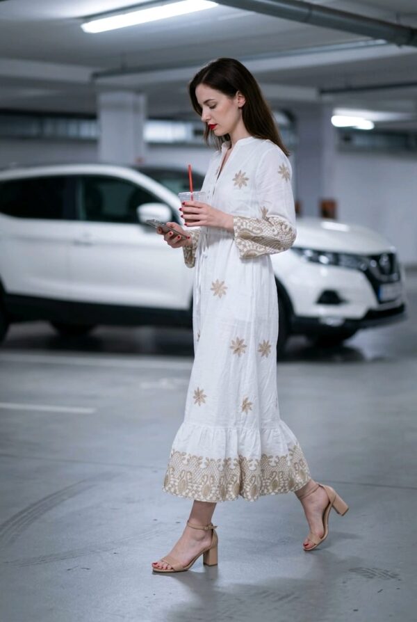 ROBE BRODE 1 Paris Et Moi Robe blanche bohème