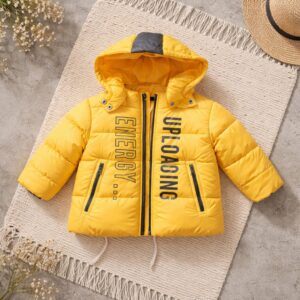 Doudoune enfant jaune