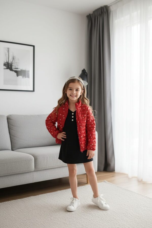 WhatsApp Image 2026-05-14 at 17.10.43 (5) Veste rouge à pois fille