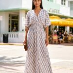 Robe longue imprimée bohème