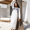 blanc 1 MC LORENE Robe longue
